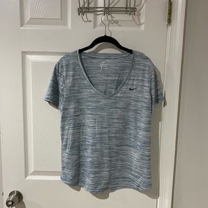 Nike blue dry fit womens shirt size large